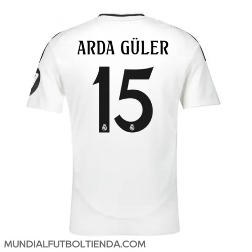 Camiseta Real Madrid Arda Guler #15 Primera Equipación Replica 2024-25 mangas cortas